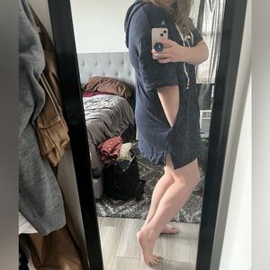 J.Crew Sweater Dress with Hood, Size L